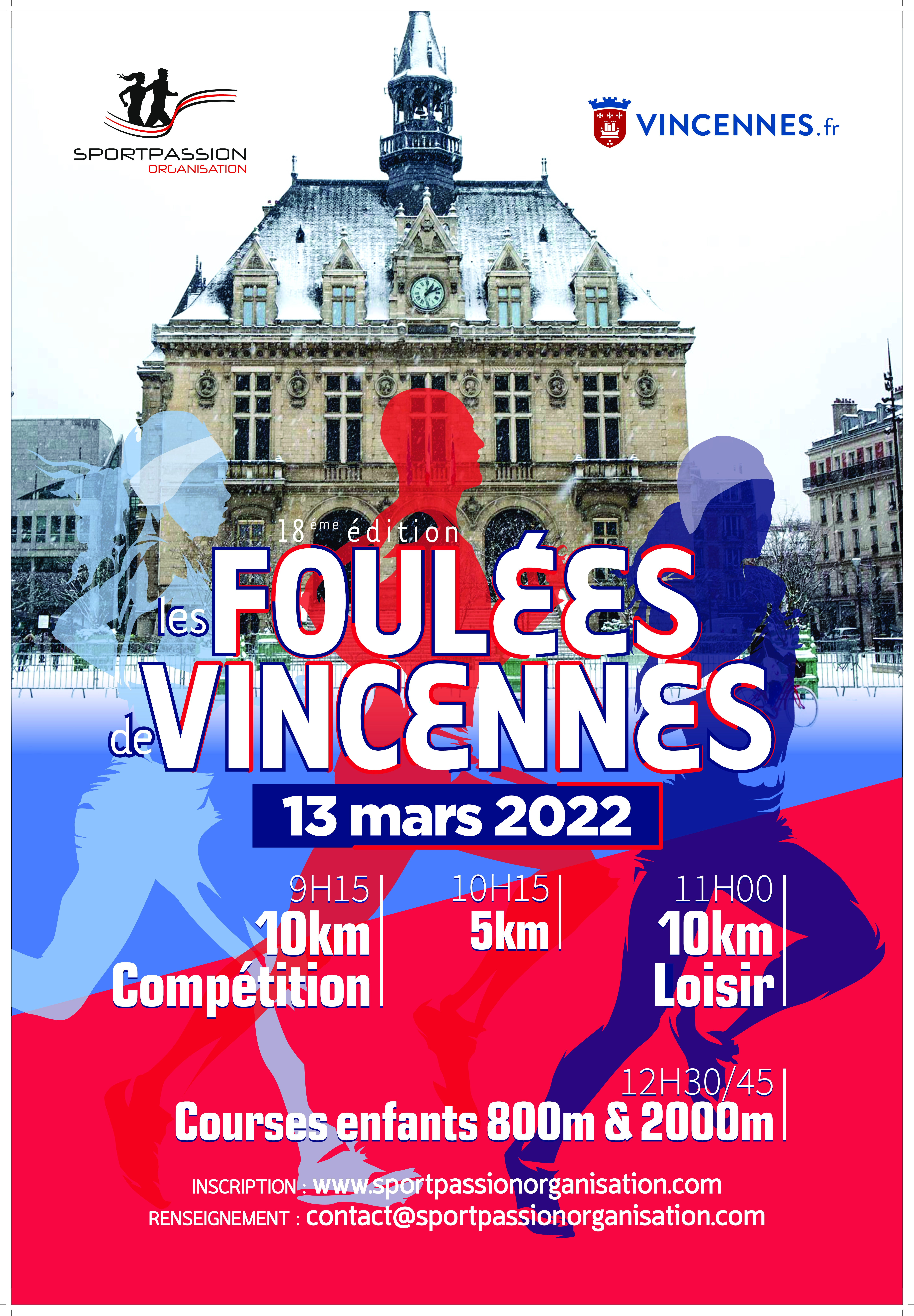 foulees vincennes AFFICHE DECAUX 1240X1800MM